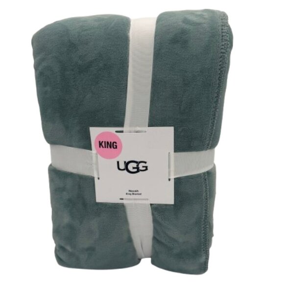 NWT UGG Novah Slate King Blanket - 110" x 96" - Picture 1 of 7